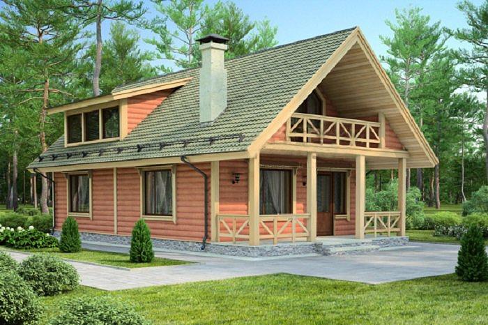 Проект каркасного дома «КД-70-19» под ключ фото 1