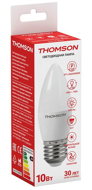 THOMSON LED CANDLE 10W 830Lm E27 4000K TH-B2024 фото 1