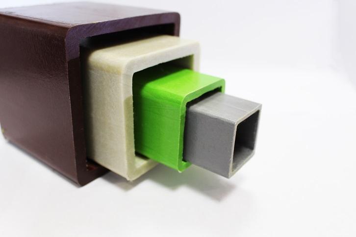 Профиль стеклопластиковый — труба квадратная 50×50×5 мм опт фото 1