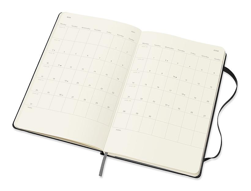 Еженедельник Moleskine CLASSIC WKLY Large 130х210мм 144стр. черный фото 3