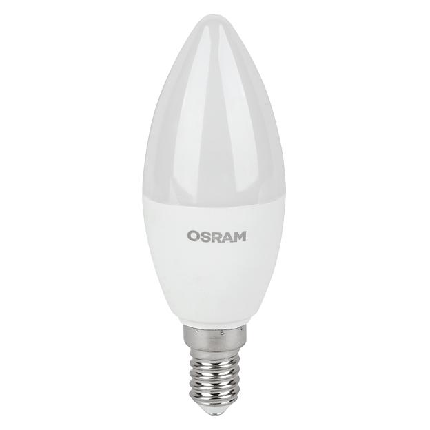 Лампа светодиодная LED 7 Вт E14 3000К 560Лм свеча 220 В (замена 60Вт) OSRAM фото 2