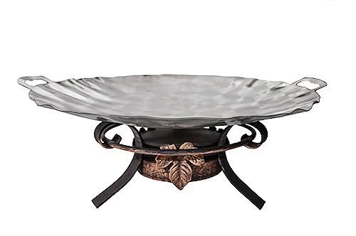 Набор для подачи Саджа сковорода d=50 см. нерж. + подставка h=17 см. Классика Виноградный Лист /1/ фото 1