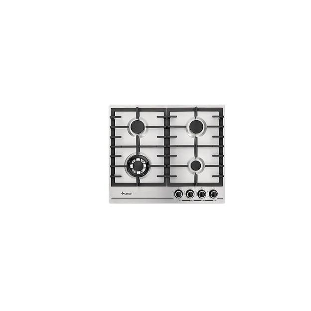 Газовая варочная панель GEFEST ПВГ 1214-01 К5, 4 конфорки, нержавеющая сталь, серый фото 1