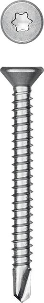 KRAFTOOL DS-C, 50 х 4.8 мм, А2, сверло, потайная головка, ТХ25, 150 шт, саморез нержавеющий (300932-48-050) фото 1