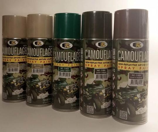 Краска камуфляжная BOSNY 400 гр. для маскировки фото 2