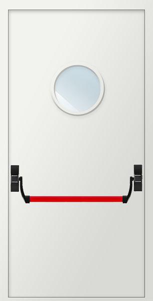 Дверь EIS60 «Антипаника» остекленная круг фото 1