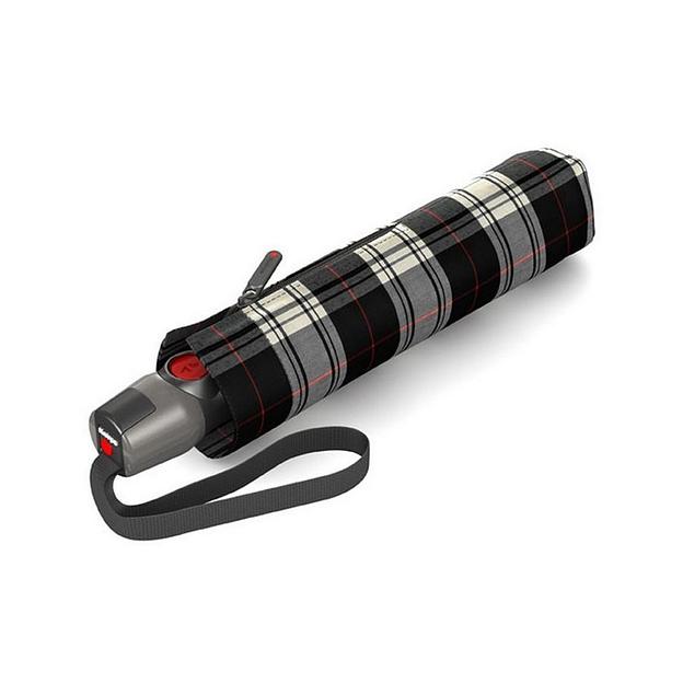 Зонт Knirps автомат T.201 Medium Duomatic CHECK BLACK AND WHITE 95 3201 5280 фото 2