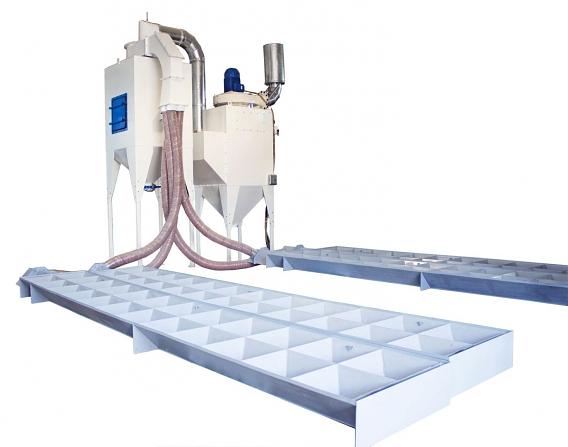 Обитаемая камера дробеструйной очистки с вакуумно фасеточным сбором дроби фото 2