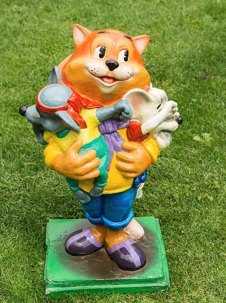 Садовая фигурка из гипса Все в сад «Кот Леопольд» 68×28×42 см фото 1