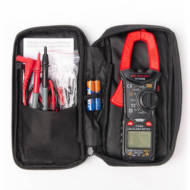 Токовые клещи цифровые KT 206B серия PROLINE фото 7