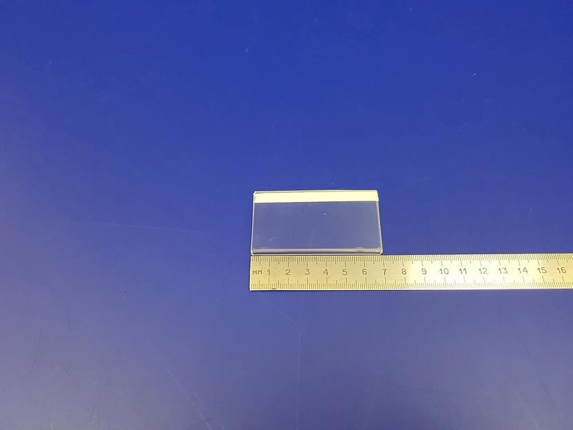 Карман пластиковый для прилавков или витрин (70х40мм.) фото 1