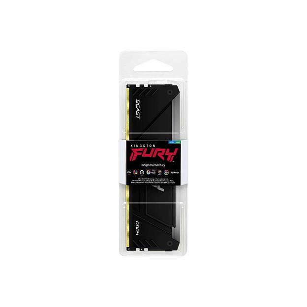 Модуль памяти Kingston FURY Beast Black KF436C18BB2A/16 DDR4 16GB 3600MHz фото 3