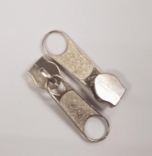 Бегунок спираль №5 бел.никель(без стопора) фото 1