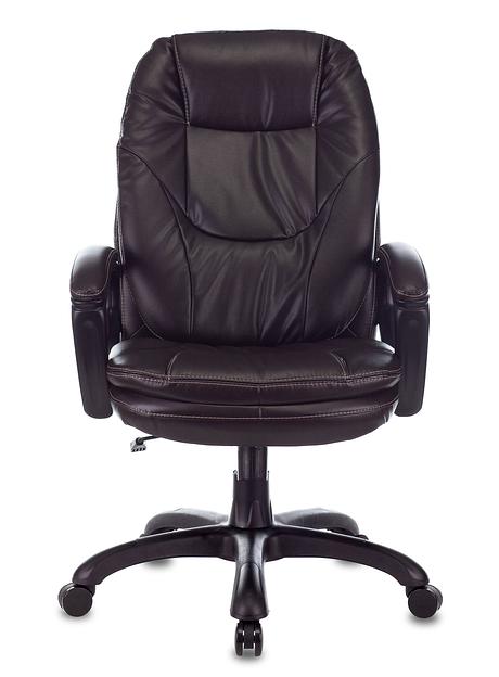 Кресло руководителя Бюрократ CH-868N темно-коричневый NE-15 искусственная кожа крестовина пластик фото 2