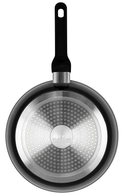 Сковорода Rondell Midnight RDA-1238 круглая 26см покрытие: Xylan Plus ручка несъемная (без крышки) черный фото 3