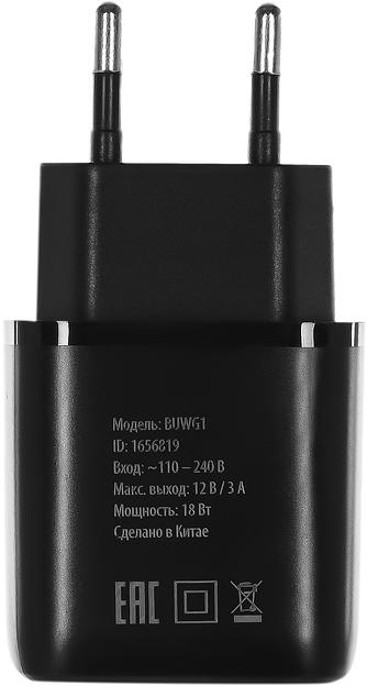 Сетевое зар./устр. Buro BUWG1 3A QC черный (BUWG18P100BK) фото 3