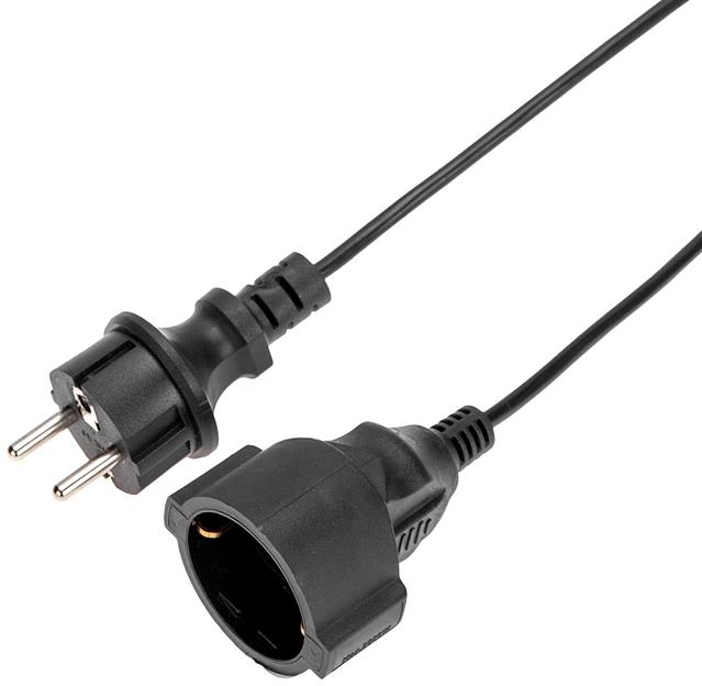 Удлинитель силовой PROconnect PROc-Uc (13-4909) 2x0.75кв.мм 1розет. 10м ПВС 6A без катушки черный фото 4