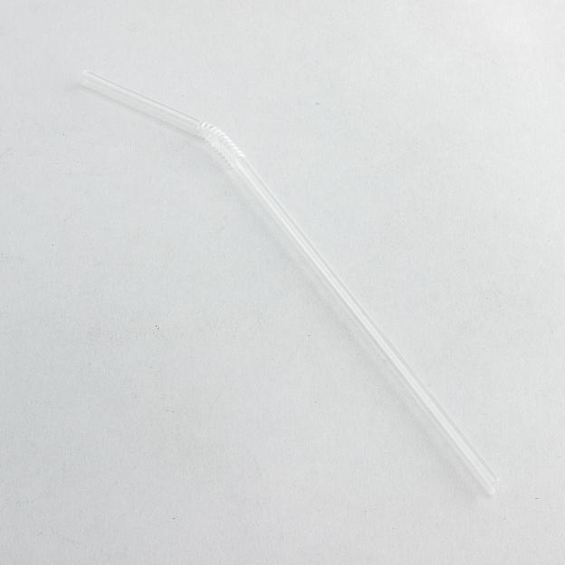 Трубочки 210*5мм с изгибом прозрачные 250шт фото 1