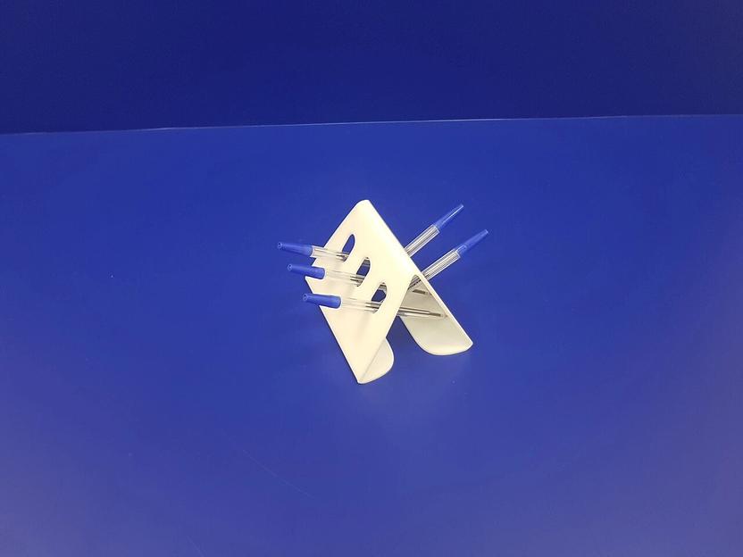 Подставка для ручек карандашей кистей 5 секции.(домик , цвет белый) фото 3