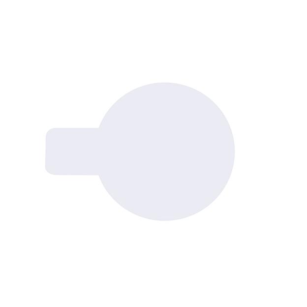 Подложка для торта Круг с ручкой полистирол 6 см белый фото 1