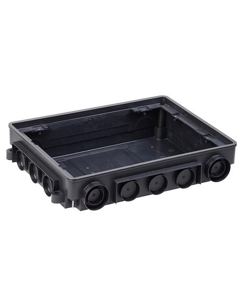 Коробка напольная IEK KNU-12-PA-9011  ONFLOOR 12 модулей фото 1