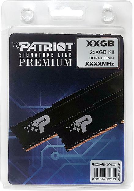 PATRIOT SL Premium DDR4 8GB (2x4GB) 2666MHz (PC4-21300) UDIMM kit W/HEATSHIELD EAN: 814914025789 фото 5