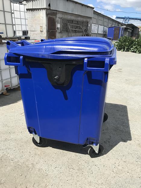 Мусорный контейнер 1100л Синий фото 2