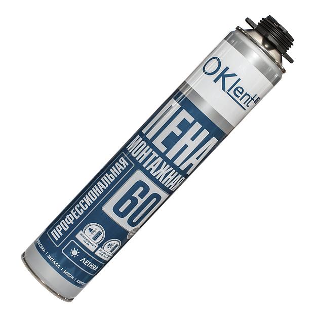 Пена монтажная Oklent 60 летняя (650гр) фото 1