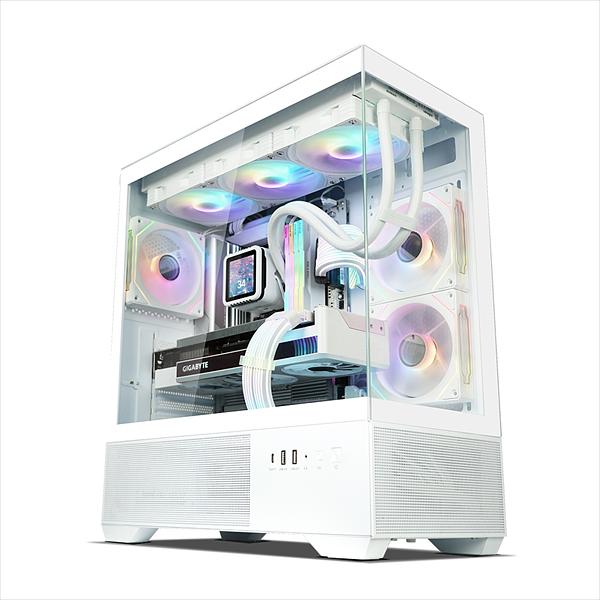 Корпус ZALMAN CHRONIX, ATX, WHITE, WINDOW, 1xCombo (3.5’’ or 2.5’’), 1x3.5’’HDD, 2x2.5’’SSD, 1xUSB2.0, 1xUSB3.0, 1xUSB Type-C, SIDE 2x120mm ARGB, REAR 1x120mm ARGB фото 4