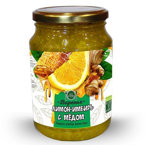 Варенье «HiFood» Имбирь-лимон и мед 900 г ОПТ фото 1