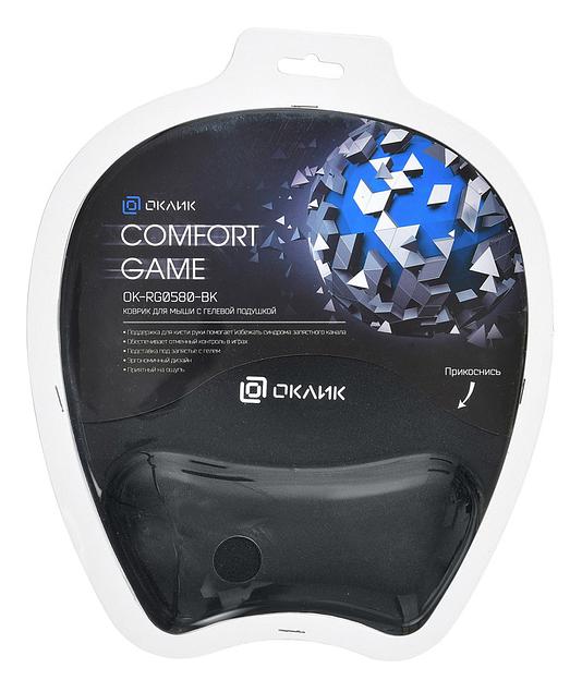 Коврик для мыши Оклик OK-RG0580-BK черный 245x220x24мм фото 3