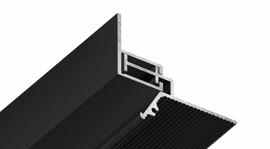 Теневой профиль FerGipps СП 8 черный муар ОПТ фото 1