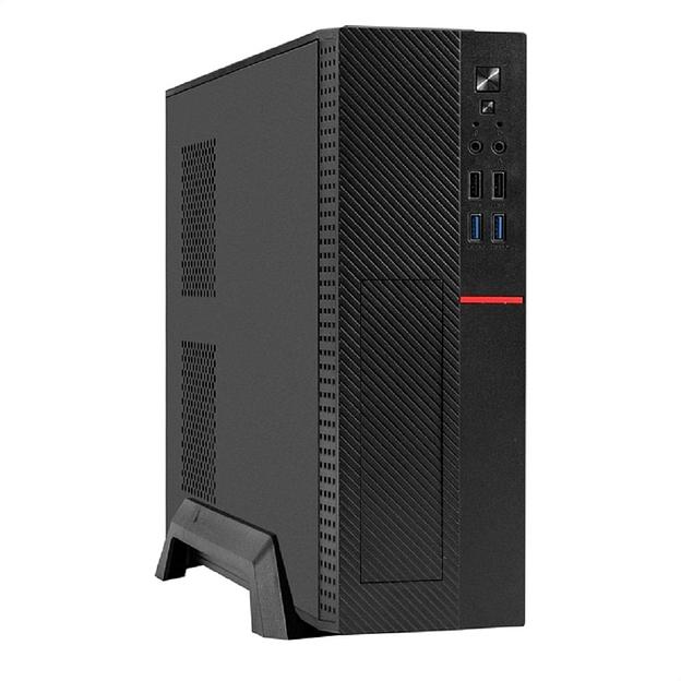 Exegate EX298770RUS Корпус Desktop ExeGate MI-307U2 (mini-ITX/mATX, без БП, 2*USB+2*USB3.0, HD аудио, черный) фото 1