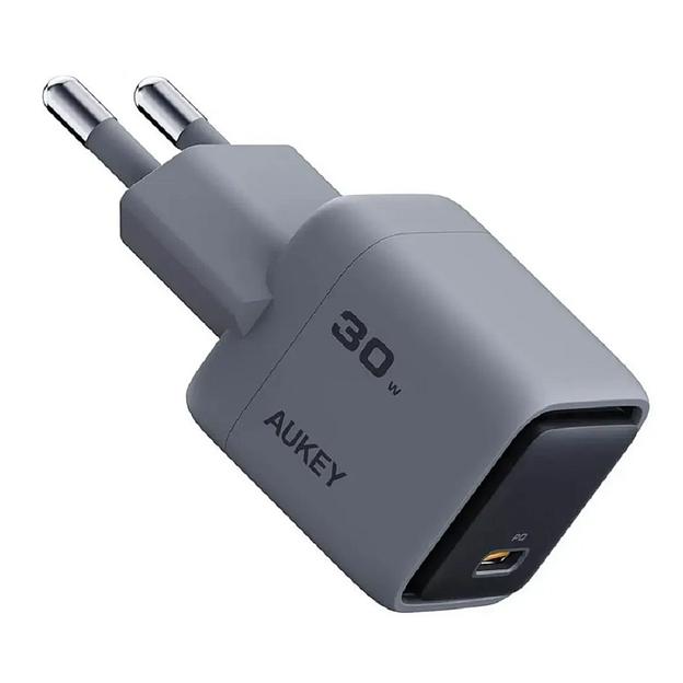 Сетевое зарядное устройство Aukey Comet Mini 30W Grey фото 1
