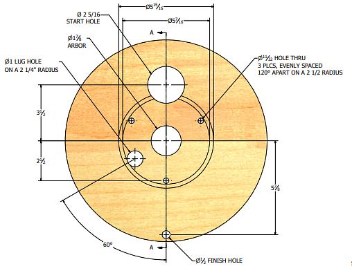 Геометрические фигуры из фанеры (круг) фото 1