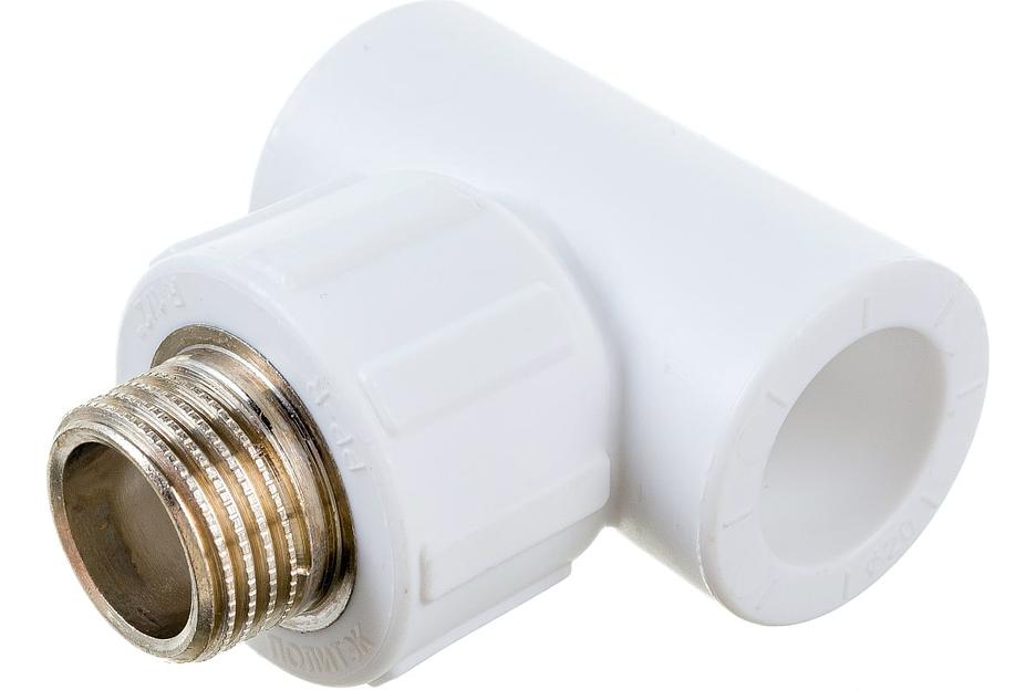 Тройник полипропиленовый PPR комбинированный НР 25x1/2' фото 3