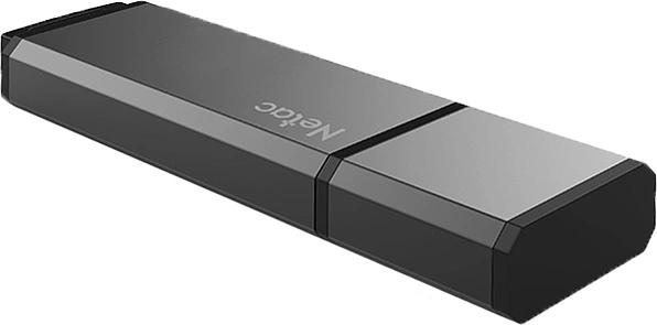 Флеш Диск Netac 64GB U351 NT03U351N-064G-32BK USB3.2 серый фото 5