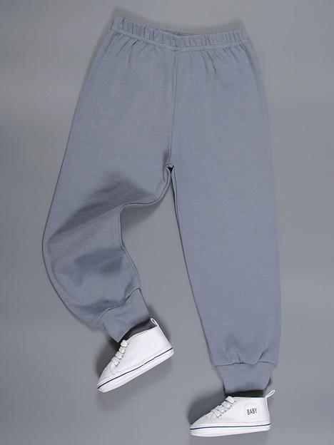 Брюки БФ-0238-1 футер с начёсом р. 92-128 (7 шт/уп), серый ОПТ фото 1