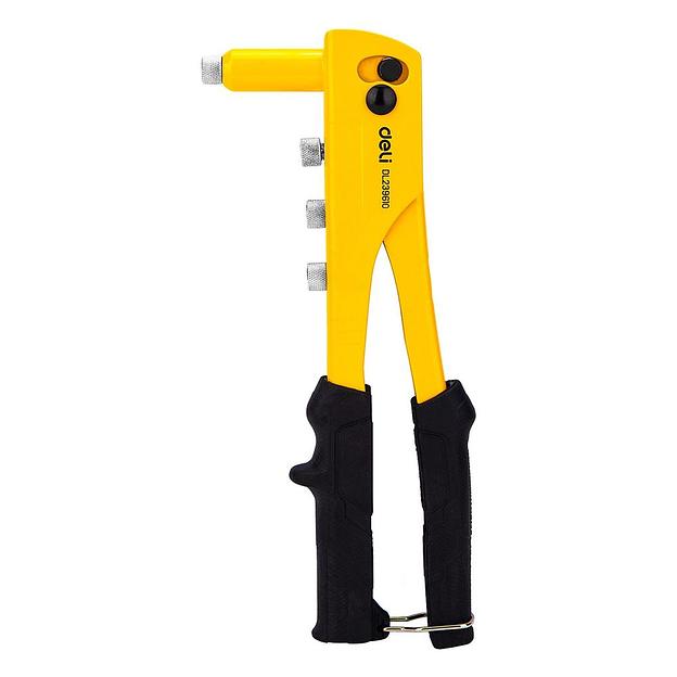 Ручной заклепочник Deli DL236910 265мм, сталь 20Cr, диаметр 2,4 / 3,2 / 4,0 / 4,8 мм фото 1