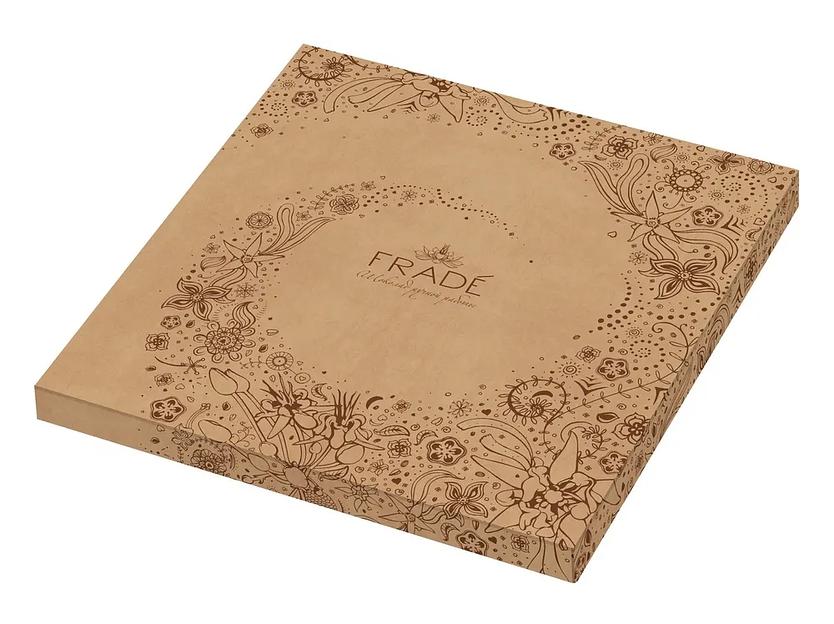 Подарочная шоколадная круглая плитка Fradе́ «Шоколадная пицца» (фундук, цукат) 300-330 г фото 1