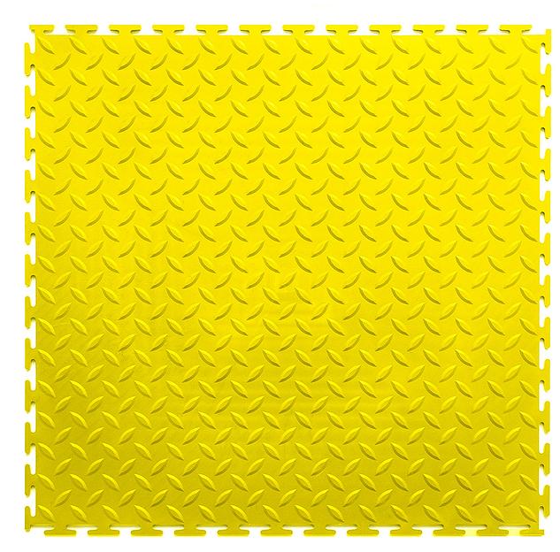 Резиновая плитка Rubber Grain, Цвет Желтый RAL 1016, Толщина модуля 9 мм. фото 1