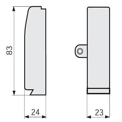 LDBN A Заглушка правая плинтуса TBN фото 1