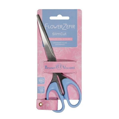 Ножницы 180 мм, особо прочные ручки, SlimCut Zefir, Bruno Visconti 60-0010 фото 1
