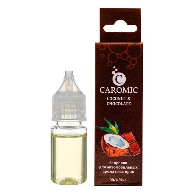 Заправка для автомобильных ароматизаторов Caromic «Coconut&Chocolate» 10 мл ОПТ фото 1