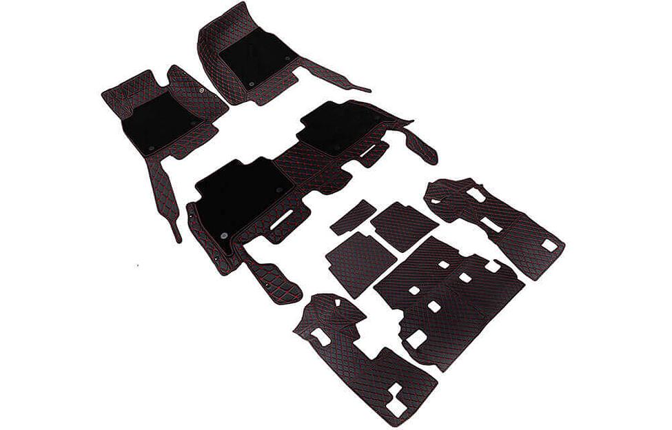 Ковры для автомобиля и багажник с текстильной вставкой 5D Lux на заказ, опт фото 6