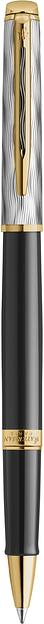 Ручка роллер Waterman Reflections of Paris Hemisphere DeLuxe (2200838) Black GT F черн. черн. подар.кор. фото 2