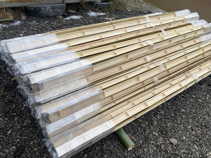 Половинка ствола бамбука, 3 м, хаотичный, опт фото 3