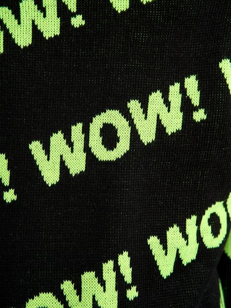 Джемпер «Вау» чёрный, для мальчиков ОПТ фото 9