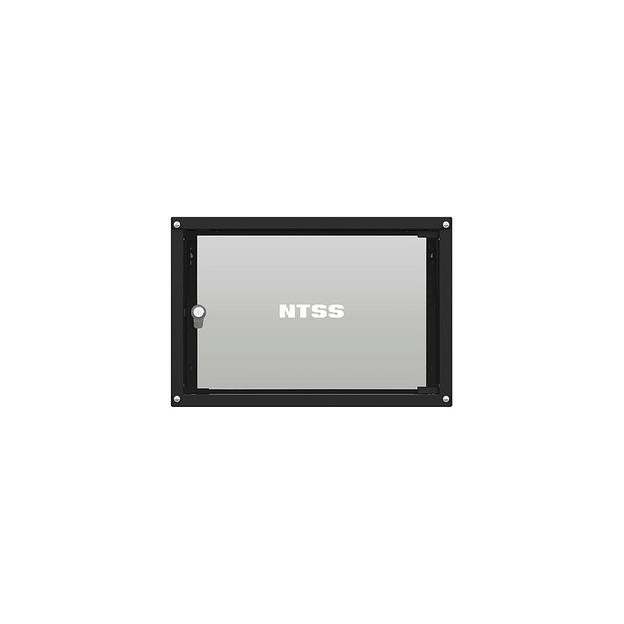 Шкаф коммутационный NTSS Lime NTSS-WL6U5545GS-BL настенный, стеклянная передняя дверь, 6U, 550x370x450 мм фото 1