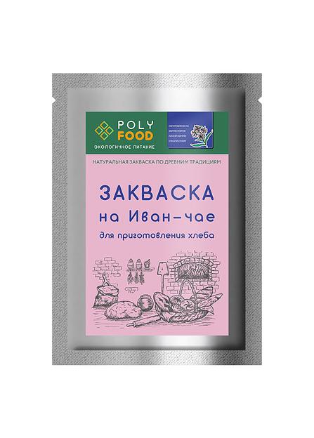Закваска POLYFOOD для выпечки бездрожжевого хлеба на Иван-Чае 35 г, опт фото 1
